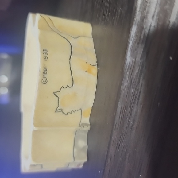 1980s world of meow cat trinket box with earrings and necklace - Picture 5 of 8